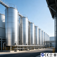Tanque Sanitario de Pasteurización de Leche con Revestimiento de Acero Inoxidable 316L, 3000L, Aprobado por ASME y CE, Controlado por PLC, Larga Duración