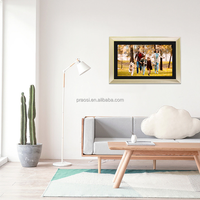 Vorteile 21,5 Zoll Holz Digitaler Bilderrahmen HD-Display Elektronischer Foto rahmen 1080P Video Musik kalender Uhr Fernbedienung