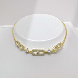 Custom plata 925 sterling Silver Minimalist zircon <b>bracelet</b> <b>Baguette</b> Cut Channel Setting Everyday 14k gold plated girl <b>bracelets</b> - Product Image 3