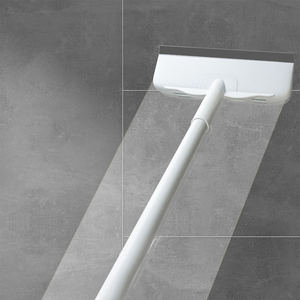 Brosse de nettoyage 2-en-1 pour toilettes et salle de bain, à poils en nylon, avec long manche, pour carrelage céramique domestique - Product Image 4