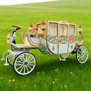 Customizable Wedding Royal Horse Carriage Luxury Four Wheels <b>coach</b> Sightseeing Horse Carriage Horse Wagon for Sale - Product Image 4