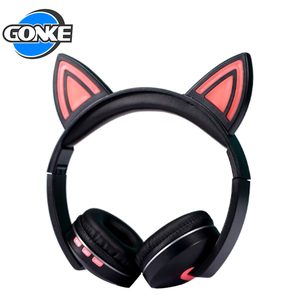 Nuevo lindo LED brillante fones de ouvido de oreja de gato en la oreja auriculares azulejos - Product Image 6