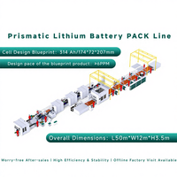 Lini Perakitan Baterai Prisma Otomatis Lithium-ion Sunka Lead untuk Sepeda Motor Roda Dua, E-motor, dan Kendaraan Roda Tiga 6PPM