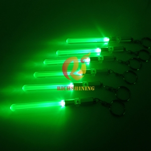RICHSHINING Vente en gros de porte-clés LED avec gravure au laser, logo, 3 modes de clignotement, porte-clés coloré, mini sabre laser pour le camping en plein air - Product Image 4