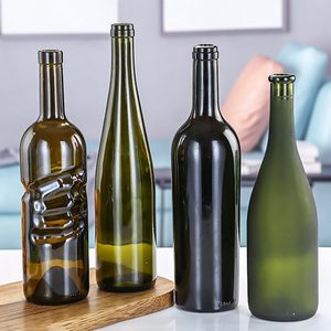 750ml <strong>Champagne</strong> Sake Shochu Burgundy Bordeaux Wine <strong>Bottles</strong> Black Brown Green Amber Wine Glass <strong>Bottles</strong> With Cork Stopper - Product Image 1