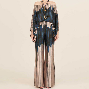 Ensembles Décontractés à Imprimé TWOTWINSTYLE, Hauts <span class=keywords><strong>Chic</strong></span> et Pantalons Amples Taille Haute pour Femme - Product Image 5