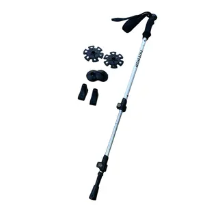 RTS 7075 Aluminium weiß EVA Griff Trekking stock Klappbare leichte Wanders tange Camping Outdoor Spazier stöcke