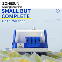 Máquina Selladora Semiautomática de Rodillo de Calor Continuo ZONESUN ZS-GLF1P Pequeña de Sobremesa para Bolsas de Plástico para Alimentos