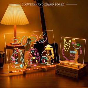 Tablero de Mensajes Acrílico Iluminado LED Borrable - Decoración Moderna para el Hogar y la Oficina - Product Image 1