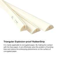 Bandes de caoutchouc triangulaires anti-explosion Daikyn 10*9.3mm |   Dureté 75A pour carton ondulé |   Prévenir la rupture des lignes