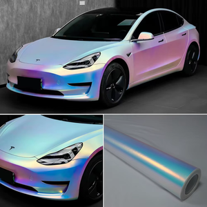 <span class=keywords><strong>Film</strong></span> de protection de voiture en vinyle bicolore gris et violet rêveur, facile à installer, <span class=keywords><strong>film</strong></span> de changement de couleur pour véhicule - Product Image 4