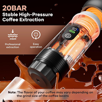 Nueva Versión, Cafetera Eléctrica Mini Espresso de 80 ml y 20 Bares, Ahorro de Energía, Bajo Consumo de Batería, Herramienta para Hacer Café en Casa, Venta al por Mayor de Fábrica