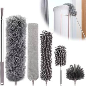Cepillo Telescópico para Polvo con Mango Extensible, Cepillo para Telarañas, Limpieza de Pisos, Techos, Computadoras, TV, Eliminación de Ácaros y Polvo en Espacios Reducidos - Product Image 1