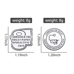 <span class=keywords><strong>Papier</strong></span> toilette émail broche dessin animé broche revers Badge bijoux cadeau pour amis enfants sacs en gros - Product Image 6