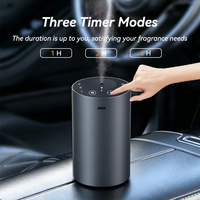 Diffuseur de parfum portable sans eau en alliage d'aluminium de luxe 2000 mAh rechargeable Type-C avec minuterie pour voiture