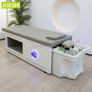 JUESHI cama de champú multifuncional salón Spa lavado de cabello mesa de masaje cabeza Spa terapia de agua cama de champú con fregadero de ajuste - Product Image 2
