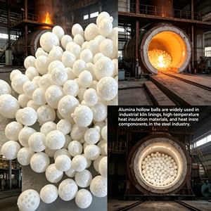 Alumine à bulles haute pureté, résistance au feu 1800°C, pour revêtement réfractaire de four à haute température et économie d'énergie - Product Image 1