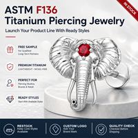 JiaXin ASTM F136 Titane de qualité implantable, Stud Labret à filetage interne, Bijou corporel en Zircon Cubique pour Cartilage, Tragus, Hélix, Conch