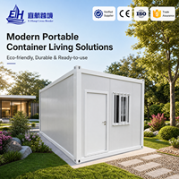 Bâtiment Conteneur Portable Moderne Respirant de Haute Qualité, Conception en Kit, Maison Conteneur Modulaire Personnalisable pour Usage Temporaire