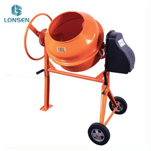 180L Tragbarer Elektrischer Stahl-Zementmischer mit Manueller Wasserversorgung und Rädern für Gartenwege & Steingartenbau - Product Image 3