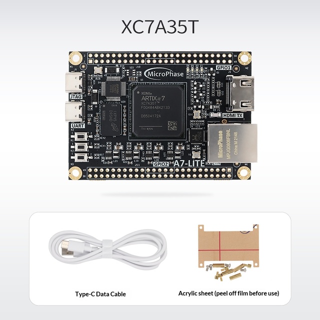 Micro-phase FPGA Development Board XILINX Artix7 XC7A35T 100T A7-Lite