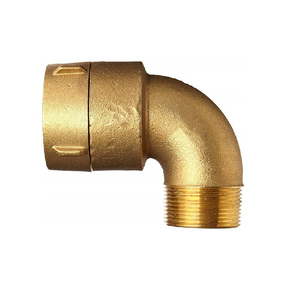 Conexión de Latón Forjado y Fundido de 1-1/2" FNPT X <span class=keywords><strong>MNH</strong></span>, Estándar NFPA, 90 Grados °   Codo Giratorio Continuo - Conector Duradero para Mangueras Contra Incendios/Tuberías de PVC - Product Image 3