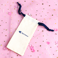 Petit sac à cordon en toile écologique personnalisé sac à poussière pour bijoux cils lunettes boucles d'oreilles-pour cosmétiques et cadeaux