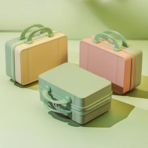 Maleta pequeña personalizada de 14 pulgadas, mini bolsa de almacenamiento de cosméticos de moda con cierre de cremallera, función impermeable y caja de contraseña - Product Image 4