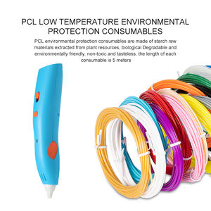 2021 JER nuevo filamento PCL libre de baja temperatura LP03 pluma 3D nuevo modelo con batería recargable pluma de impresión 3D para niños - Product Image 6