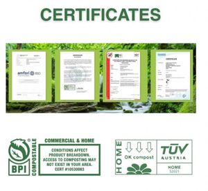 <b>Compostable</b> Dog Poop <b>Bags</b> Biodegradable Pet Waste <b>Bags</b> XCBIO Brand Flexographic Printed Custom Logo BPI EN13432 Certified - Product Image 4