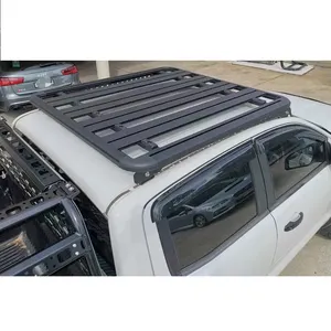 135x125cm厘米尺寸黑色车顶行李架平台通用铝合金车顶货物行李架，用于车顶安装
