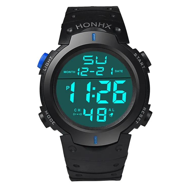 Fabrik preis Herren Kunststoff Multifunktion sport Honhx LED Digitaluhr