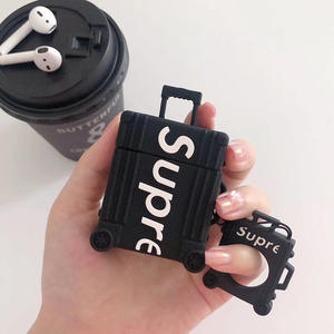 Étui <span class=keywords><strong>airpods</strong></span> 1/<span class=keywords><strong>2</strong></span>/pro en silicone 3D, design cartoon, luxueux, en forme de coffre, rangement pour écouteurs, nouvelle collection - Product Image 5