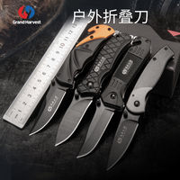 Couteau pliant de chasse de poche en acier inoxydable de haute qualité 2026, personnalisable OEM, pour camping industriel, directement de Chine