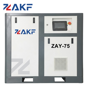 เครื่องอัดอากาศแบบสกรู ZAKF General EquipmentPM ปรับความเร็วรอบได้ 100 แรงม้า 75 กิโลวัตต์ 7-10 บาร์ 3.78-13.8 ลูกบาศก์เมตร/นาที สำหรับเครื่องเป่าขึ้นรูป - Product Image 1