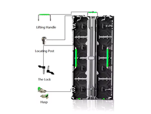 P2.5 trong nhà 500x500mm Màn hình LED Tủ ngoài trời không thấm nước Phim Led video tường quảng cáo cho thuê thanh hiển thị DJ nền - Product Image 3
