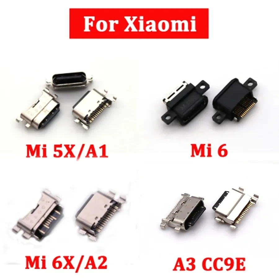 Xiaomi Mi A1 A2 A3 5X 6X 5S प्लस 5C 5 6 मिक्स पावर चार्जर सॉकेट कनेक्टर रिप्लेसमेंट पार्ट्स के लिए USB चार्जिंग पोर्ट जैक
