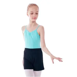 Soft Cotton Ballet Costume Halter Style Performance Wear for Kids Comfortable Latin Dance Clothing