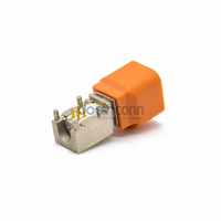 Conector de Datos de Alta Velocidad HSD Automotriz de 4 Pines, Código M, Ángulo Recto, Montaje en PCB a Través de Orificio