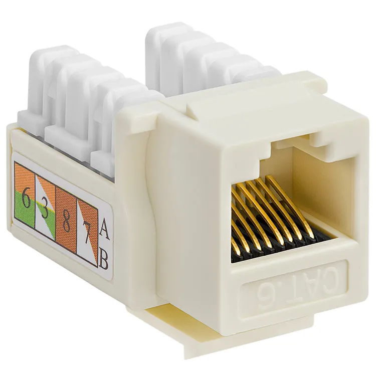 Nhanh chóng vận chuyển UTP FTP CAT5E 90 độ 180 độ Cat6 RJ45 Keystone jack