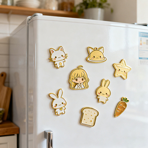 Imán de Refrigerador de Metal con Forma Personalizada, Logotipo Personalizado y Diseño 3D - Magnético Fuerte, Duradero y Ecológico - Product Image 4