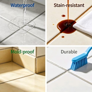 Mortier époxy bicomposant OEM pour carrelage, étanche et résistant aux taches, pour joints céramiques, intérieur/extérieur, construction - Product Image 3