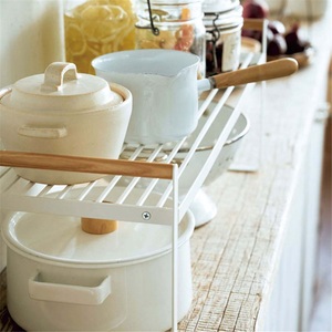 Moderno Estante de Almacenamiento de Cocina de Hierro Forjado Tipo Soporte, Escurridor de Encimera Portátil No Plegable para Condimentos, Platos y Pintura - Product Image 2