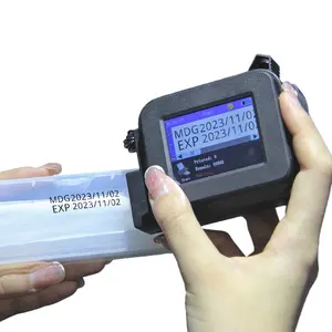 Impressora a jato de tinta Handheld Heleld, impressão a seco rápido para impressão de imagens, código e texto de data, 50 mm, novo produto 2020 fornecido