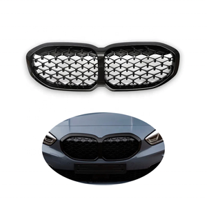 Pour <span class=keywords><strong>BMW</strong></span> <span class=keywords><strong>Calandre</strong></span> Avant Série <span class=keywords><strong>1</strong></span> F40 Diamant Noir Brillant/<span class=keywords><strong>Chrome</strong></span> 2020 + - Product Image 2