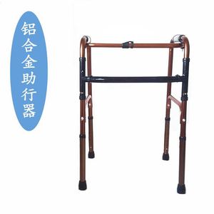 รถเข็นช่วยเดินสำหรับผู้สูงอายุ ยี่ห้อเฮงหลงเฮา ทำจากอลูมิเนียมอัลลอยด์ แบบล้อคู่โค้งงอได้ พร้อมล้อและปรับความสูงได้ - Product Image 5