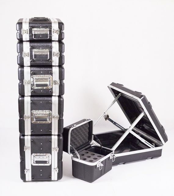 Plastic Flight case 19" Wide Rack Case ABS Rack case Depth 8''/12''/17''/19''