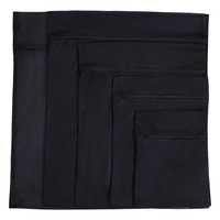 Sacs à linge en filet de tissu réutilisables pour hôtel, maison, voyage, vente chaude, noir, filet raffiné, différentes tailles