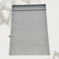 Porte à enroulement coupe-vent en acier de couleur personnalisée, renforcée, électrique, pour entrepôt extérieur et usine