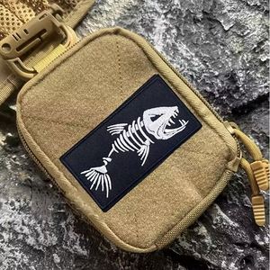 Patch brodé écologique amusant GOT to SILLY Lucky Bunny I'm the Problem Motorcycle Fish Skull pour la décoration - Product Image 3